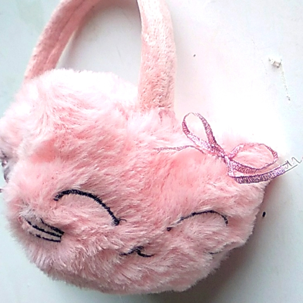 Furry kitty earmuffs